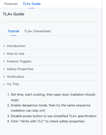 picture of the guide of the microwave