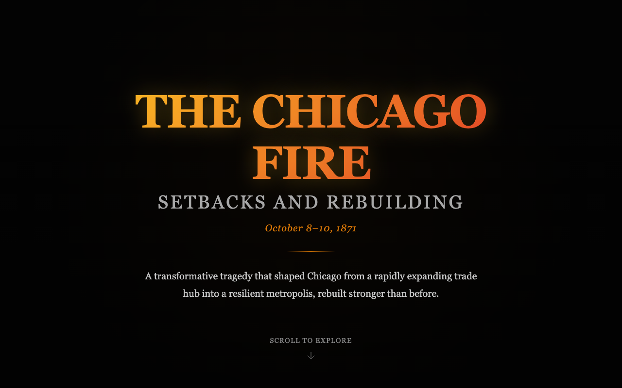Great Chicago Fire Digital Exhibit